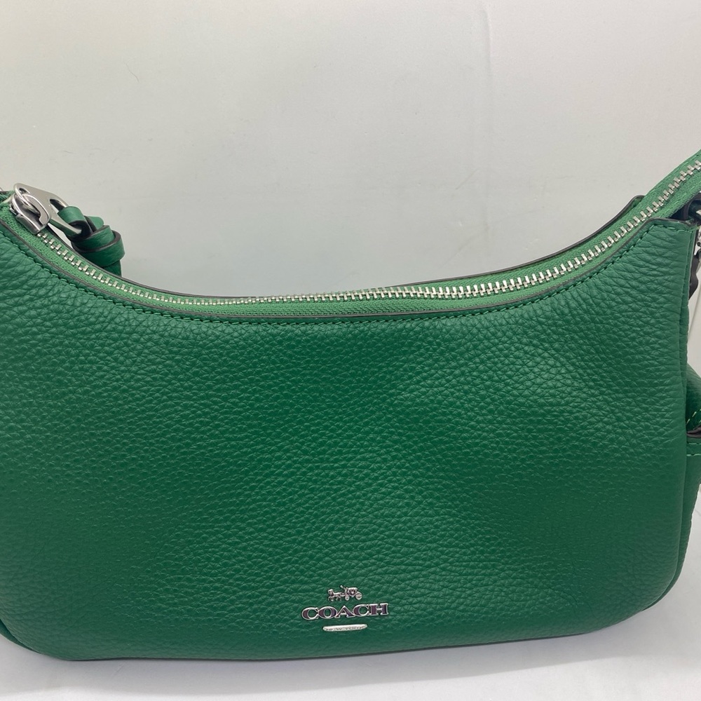 Emerald green coach bag